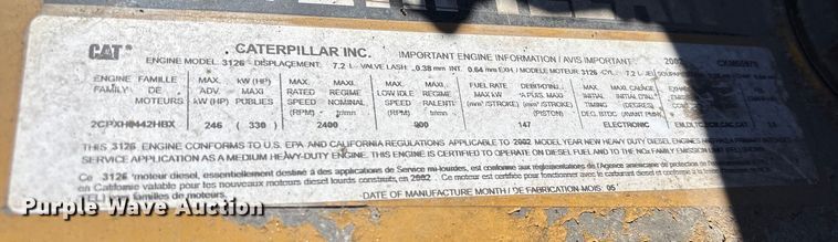 image for item YA1969 2002 GMC C7000 communications truck