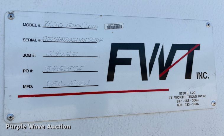 image for item YA1970 2001 Sterling L-Line communications truck