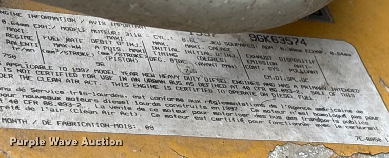 image for item YA1974 1998 GMC C7500 communications truck