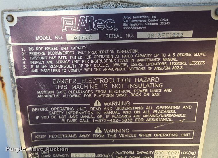 image for item YA1977 2014 Freightliner Business Class M2 cable placer bucket truck