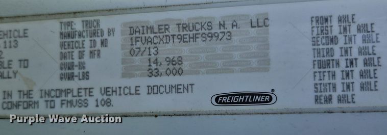 image for item YA1977 2014 Freightliner Business Class M2 cable placer bucket truck