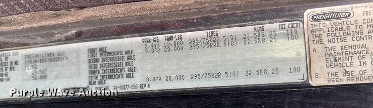 image for item YA2079 2003 Freightliner Columbia semi truck