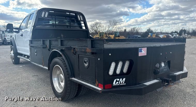 image for item DQ4222 2020 Ford F550 Ext. Cab flatbed truck