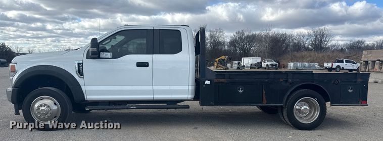 image for item DQ4222 2020 Ford F550 Ext. Cab flatbed truck