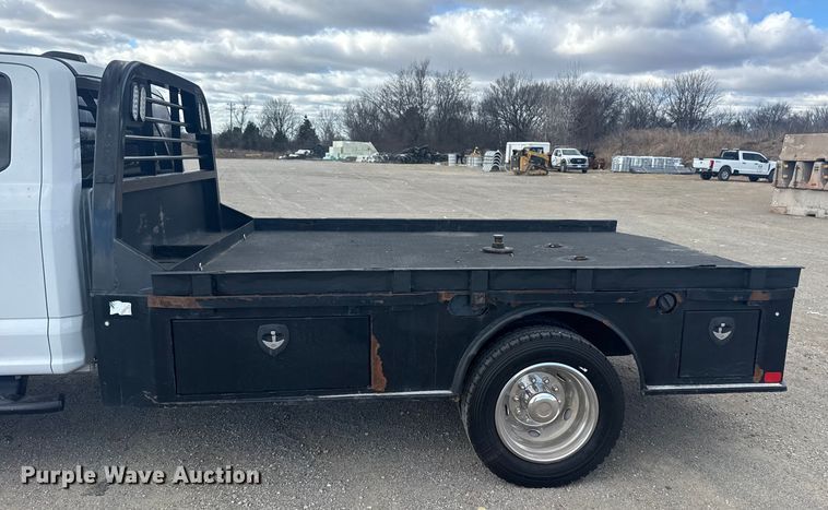 image for item DQ4222 2020 Ford F550 Ext. Cab flatbed truck