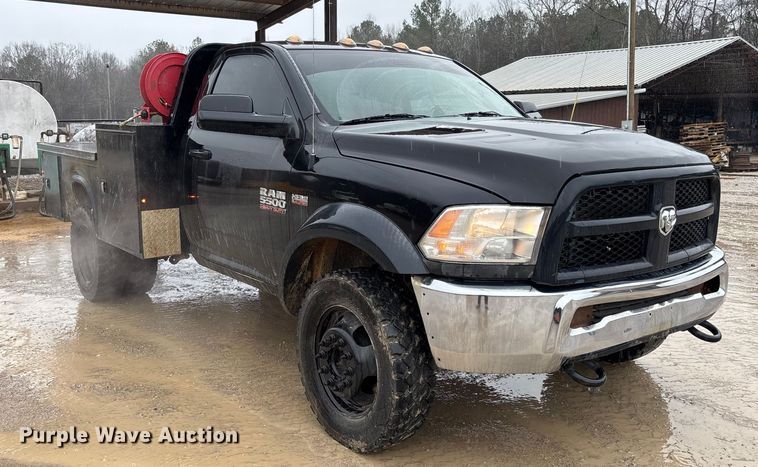 image for item DR2838 2016 RAM 5500 flatbed truck