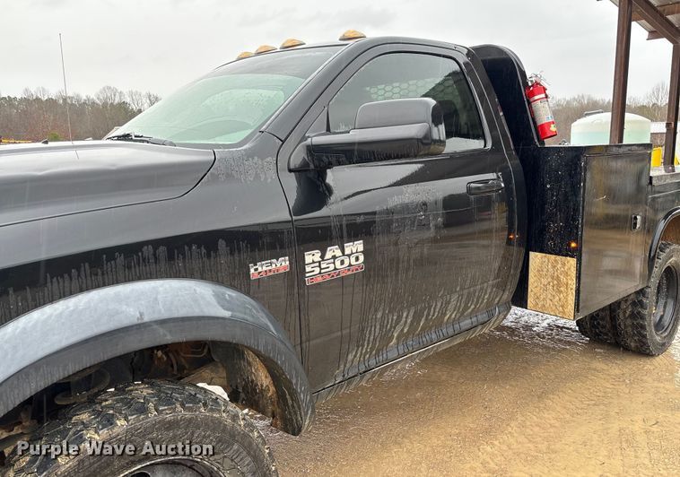 image for item DR2838 2016 RAM 5500 flatbed truck