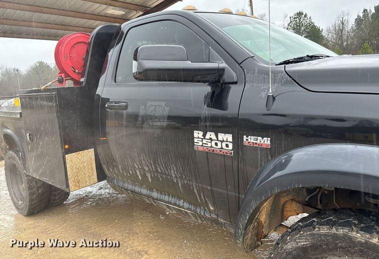 image for item DR2838 2016 RAM 5500 flatbed truck