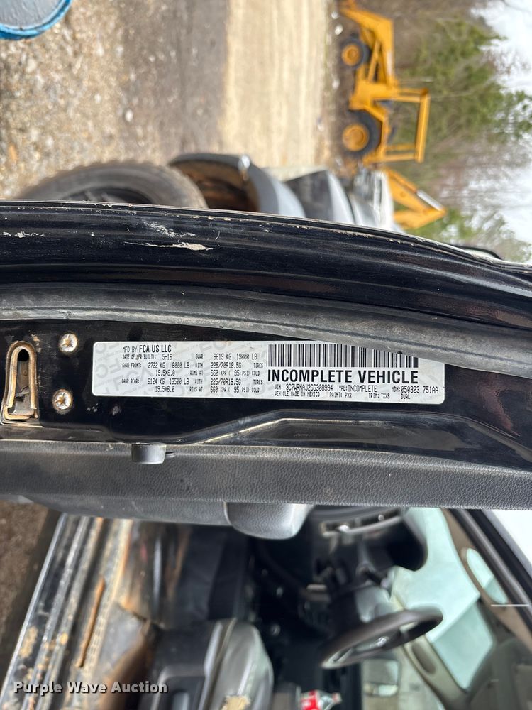 image for item DR2838 2016 RAM 5500 flatbed truck