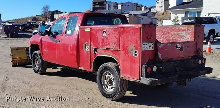 image for item DT0891 2008 Chevrolet Silverado 2500HD Ext. Cab utility bed pickup truck