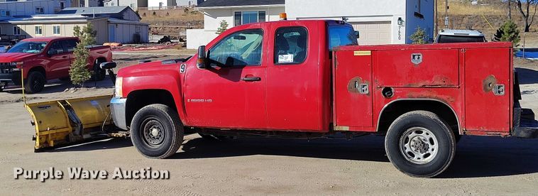 image for item DT0891 2008 Chevrolet Silverado 2500HD Ext. Cab utility bed pickup truck