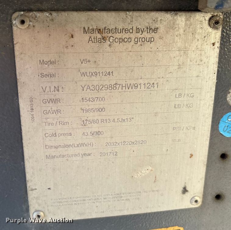 image for item DT2814 (4) Atlas Copco V5+ light plants