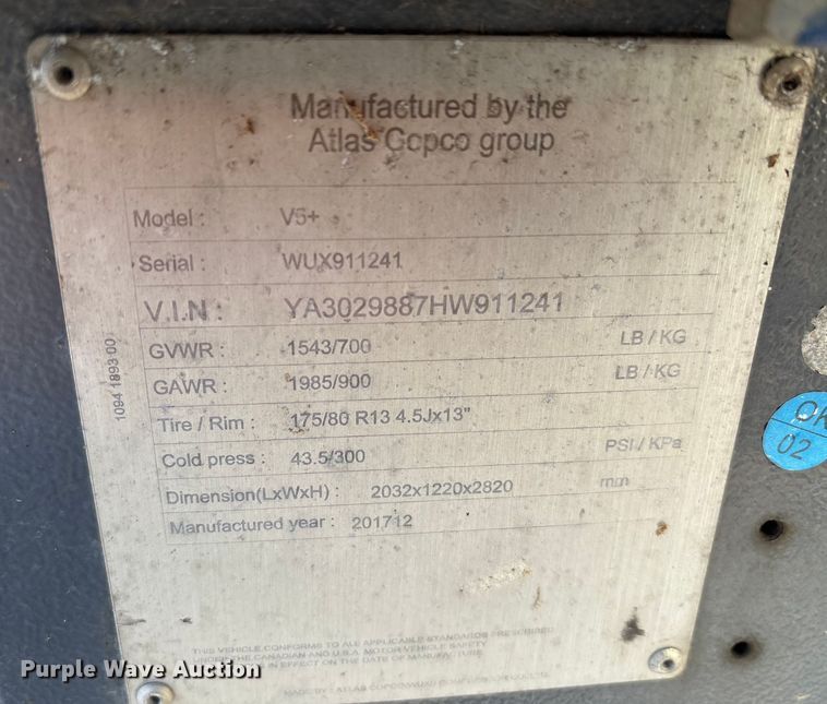 image for item DT2814 (4) Atlas Copco V5+ light plants