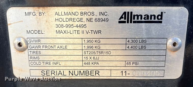 image for item DT2819  (2) Allmand Bros Maxi-Lite 2 V light plants