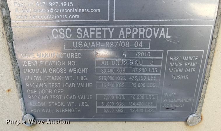 image for item DT2833 2010 mobile laundry container