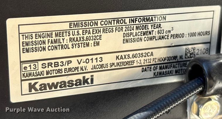 image for item DU0376 2025 Bobcat ZS4000 ZTR lawn mower