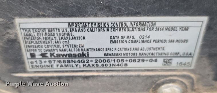 image for item DZ3805 2014 John Deere X304 lawn mower