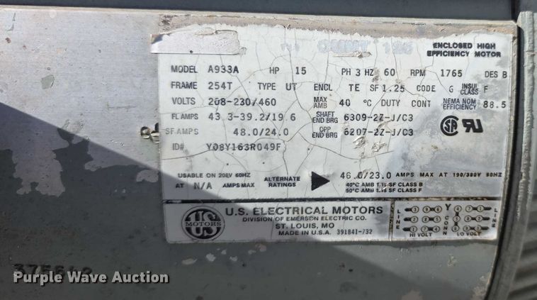 image for item DZ3806 1996 National air compressor