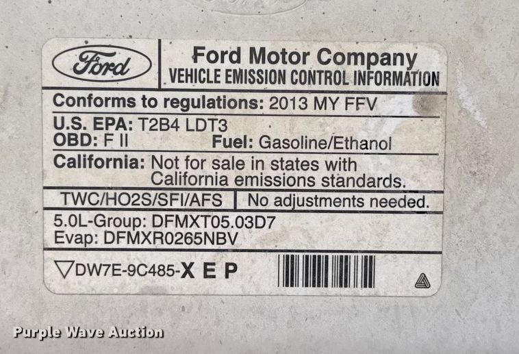 image for item EA2257 2013 Ford F150 Crew Cab pickup truck