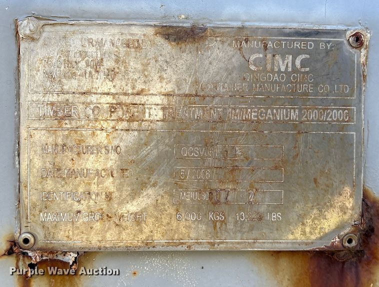 image for item EA7179 2006 CIMC shipping container