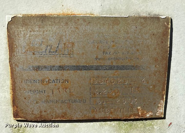 image for item EA7183 2001 shipping container