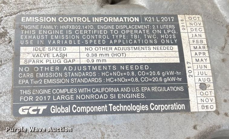 image for item EC8226 2017 UniCarriers PF50 forklift