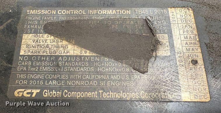 image for item EC8228 2015 Nissan PF100YLP forklift