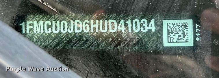 image for item ED2400 2017 Ford Escape SUV