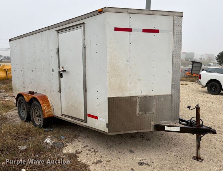 image for item ED5042 2016 Lark United VT714TA enclosed cargo trailer