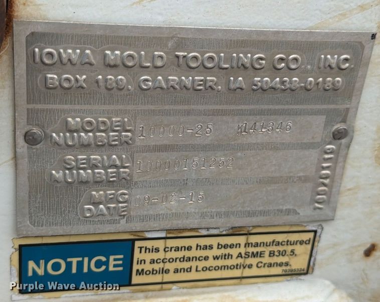 image for item ED5086 2015 Ford F750 Super Duty utility / service truck