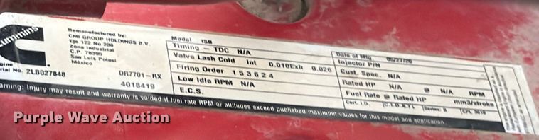 image for item ED5086 2015 Ford F750 Super Duty utility / service truck