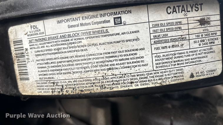 image for item ED5113 1998 GMC delivery van