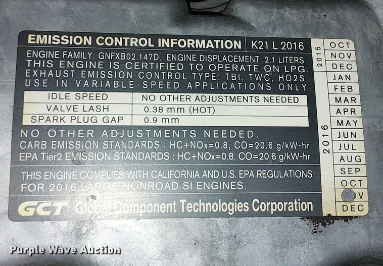 image for item EE5121 2016 UniCarriers CFS40 forklift