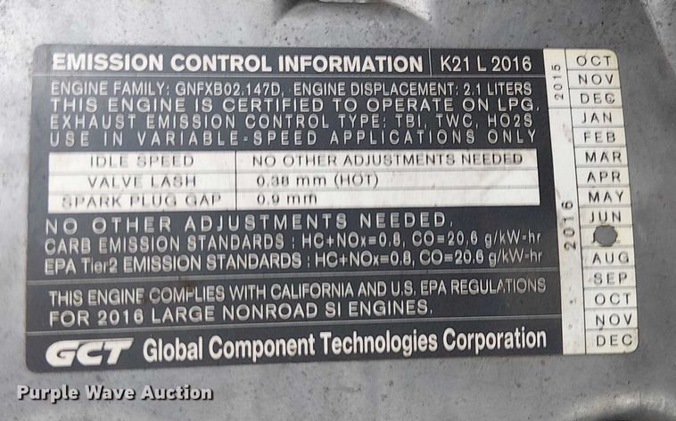 image for item EE5135 2016 UniCarriers PF50 forklift