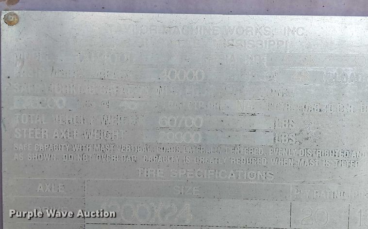 image for item EE5147 2009 Taylor TXH400L forklift