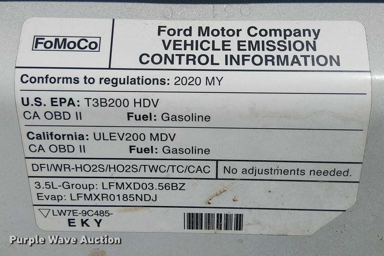 image for item EE5148 2020 Ford Transit 350 utility van