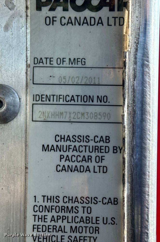 image for item EG1939 2012 Kenworth T370 delivery truck