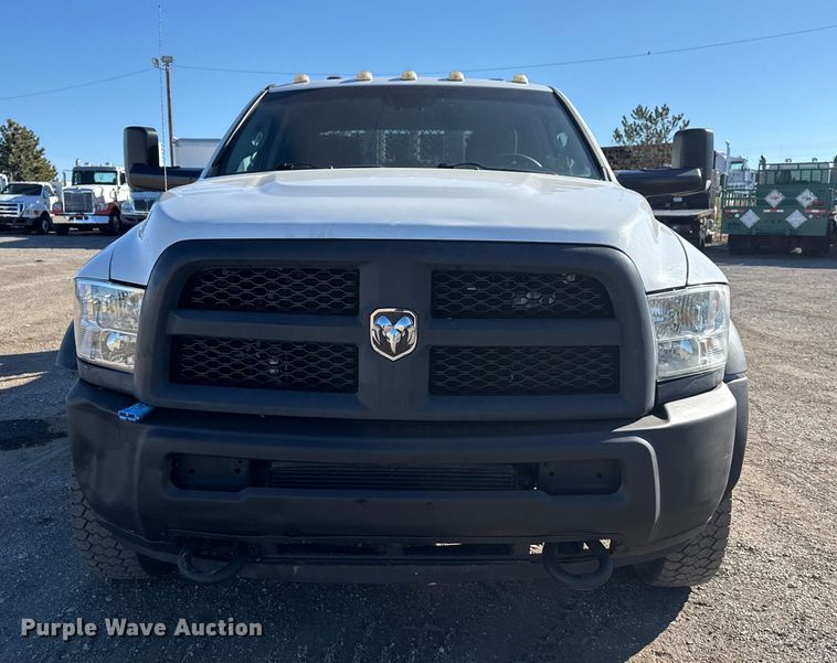 image for item EG1969 2016 Dodge Ram 4500HD Crew Cab flatbed pickup truck