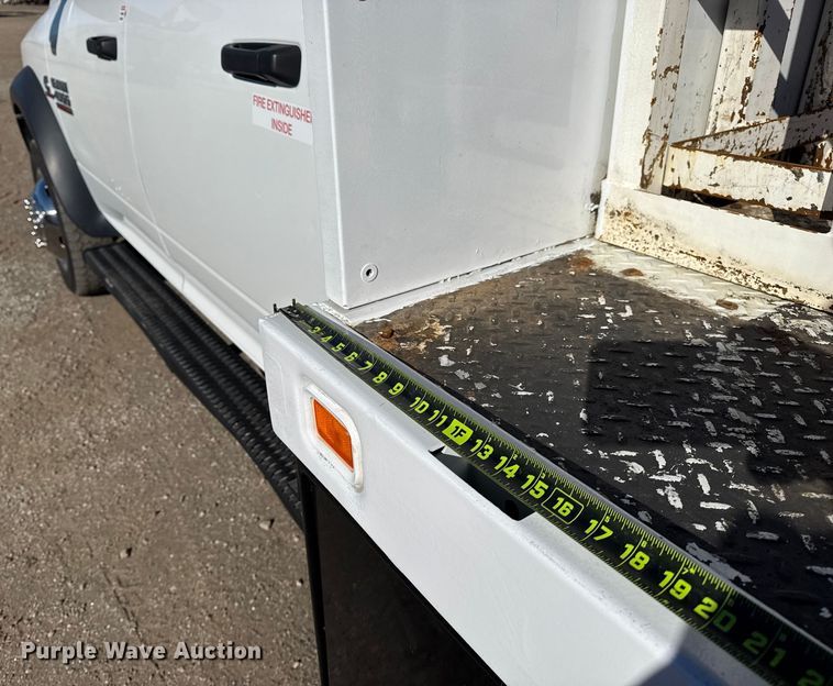 image for item EG1969 2016 Dodge Ram 4500HD Crew Cab flatbed pickup truck