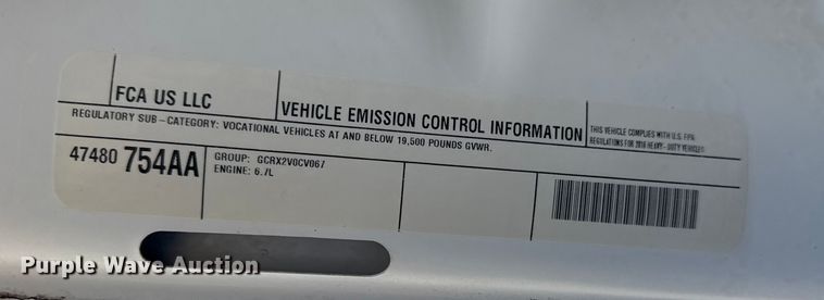 image for item EG1969 2016 Dodge Ram 4500HD Crew Cab flatbed pickup truck