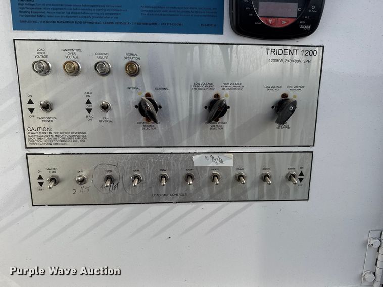 image for item EG2003 2000 Simplex Inc resistive load bank trailer