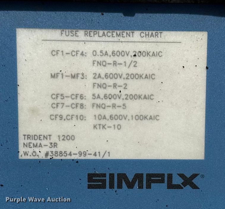 image for item EG2003 2000 Simplex Inc resistive load bank trailer