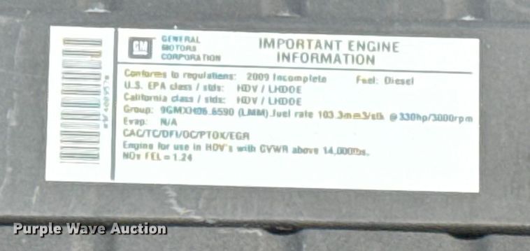 image for item EG2011 2009 GMC C5500 Crew Cab box truck