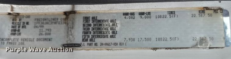 image for item EG2041 2000 Freightliner FL60 box truck