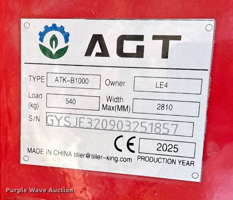 image for item EN0259 2025 AGT car lift
