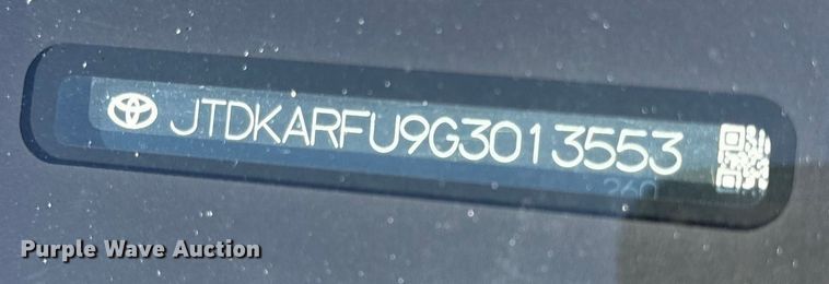 image for item EN0476 2016 Toyota Prius 