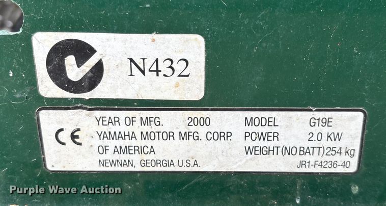 image for item EN5915 Yamaha G19E golf cart