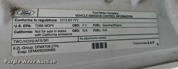 image for item EO4931 2013 Ford F250 Super Duty pickup truck