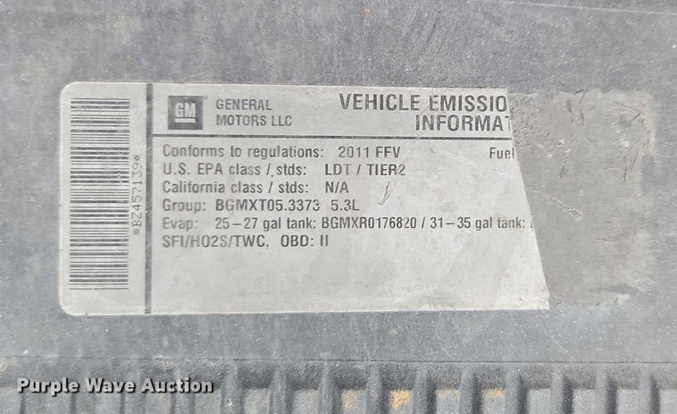 image for item EO4932 2011 Chevrolet Silverado 1500 Ext. Cab pickup truck