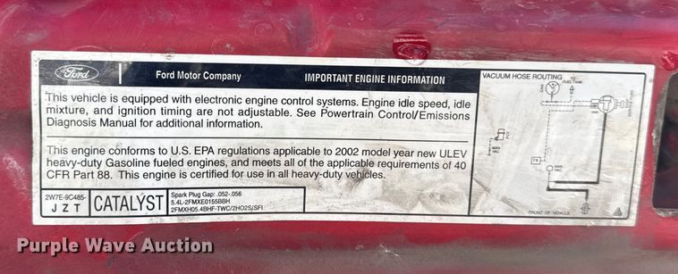 image for item ER0398 2002 Ford F250 Super Duty pickup truck